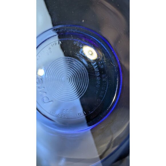 Blue Pyrex 1QT Mixing Bowl Glass Kitchenware - Picture 6 of 16